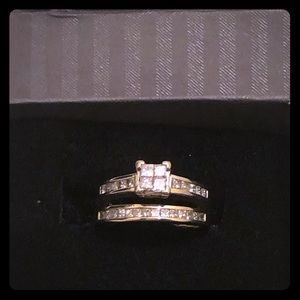 1 ct Diamond Bridal Ring Set